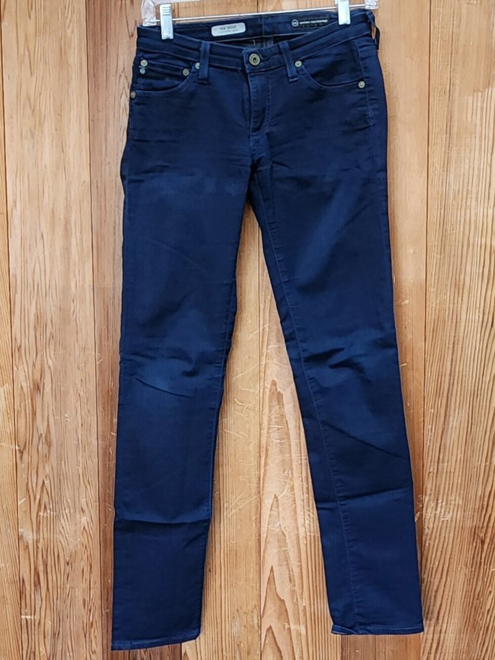 AG “The Stilt” Cigarette Jeans in Dark Indigo, Size 26R